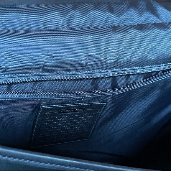 Coach Laptop business all leather bag nylon lining - Picture 5 of 13